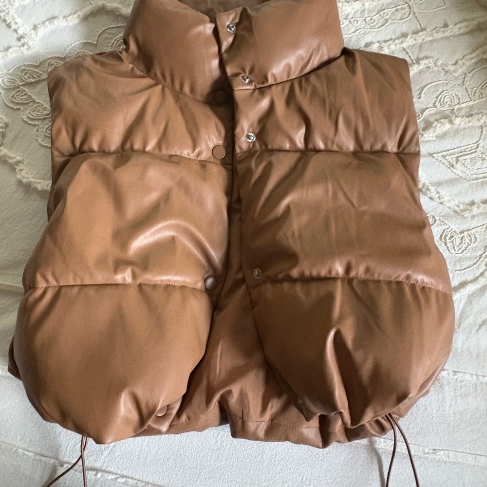 Love Tree Brown Puffer Vest